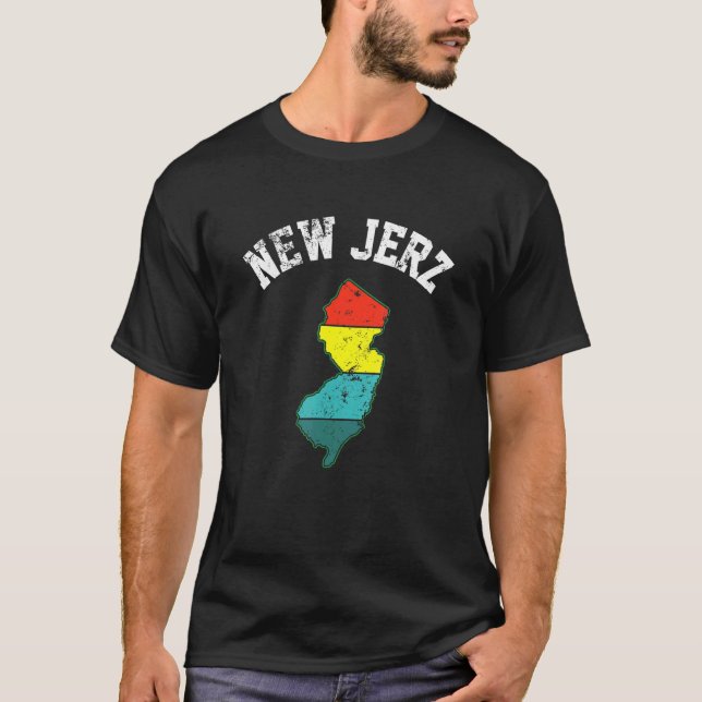 T-shirt New Jerz Nj State New Jersey Love Brick City Newar (Devant)