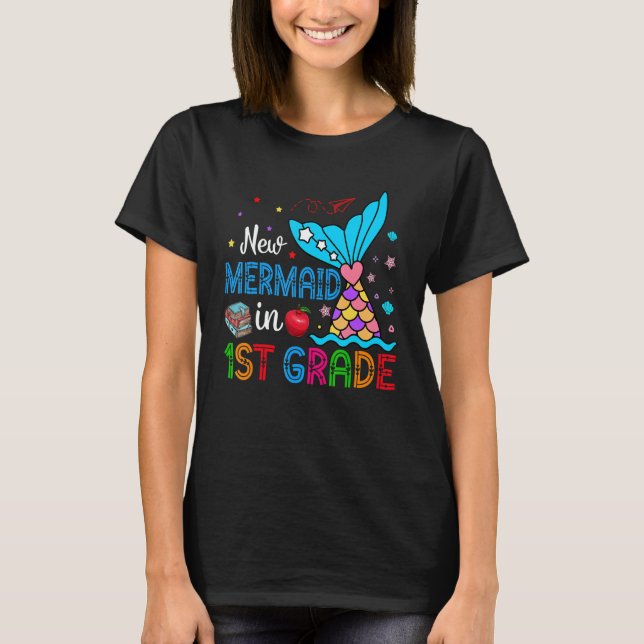 T-shirt New Mermaid In 1st Grade Matching Mermaid  Student (Devant)