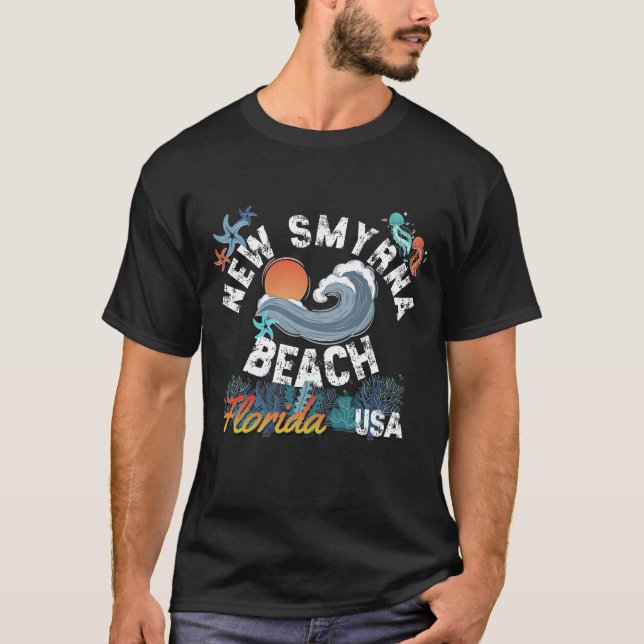 T-shirt New Smyrna Beach, Floride (Devant)