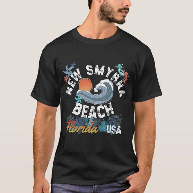 T-shirt New Smyrna Beach, Floride (Devant)