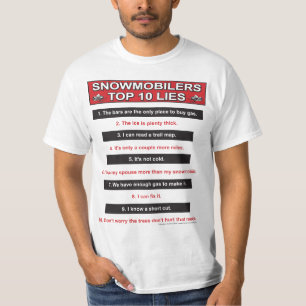 T-shirt New-top-10-lies-Large-Red