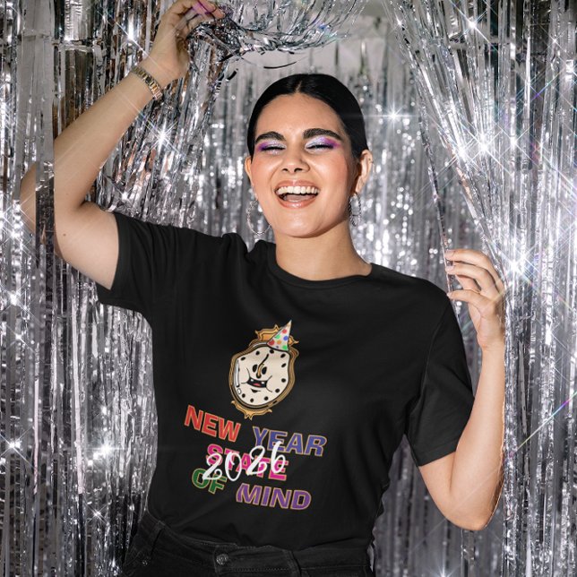 T-shirt New Year State of Mind 2026 Gold Trim Clock (Créateur téléchargé)