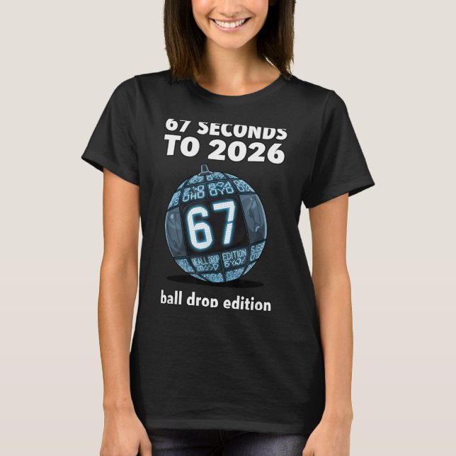 T-shirt New Year's Day Ball Drop Countdown Funny Brainrot  (Devant)