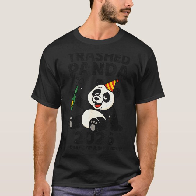 T-shirt New Years Eve 2026 Trashed Panda Premium  (Devant)
