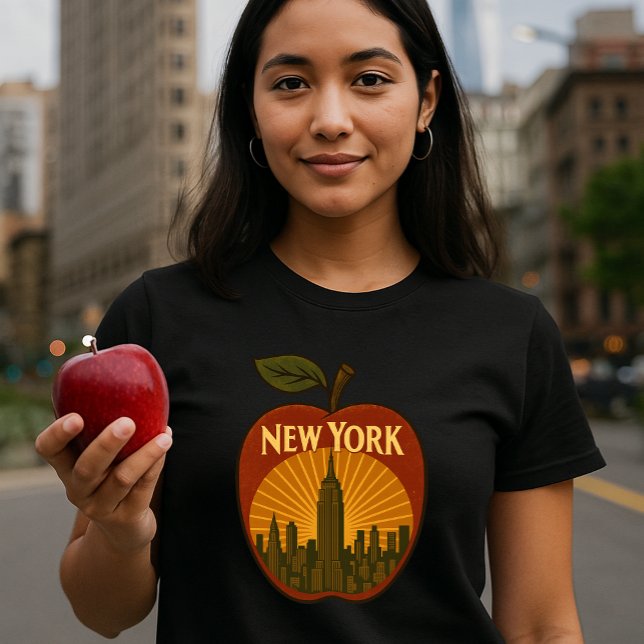 T-shirt New York Big Apple Retro Art Déco (Créateur téléchargé)