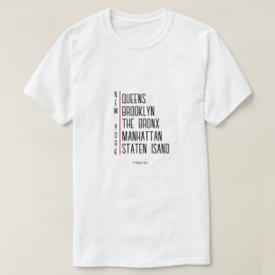 T-shirt New York (Boroughs) - Une chemise MisterP