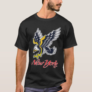 T-shirt New York City Big Apple Tattoo Eagle Vintage Retro