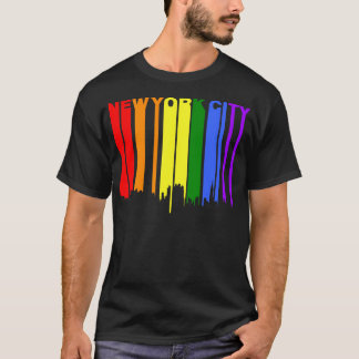 T-shirt New York City Lgbtq Gay pride Rainbow Skyline