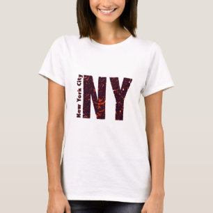 T-shirt New York City New York Letting Typography