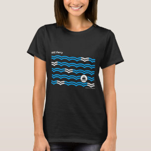 T-shirt New York City Nyc Ferry Vagues Swea _1