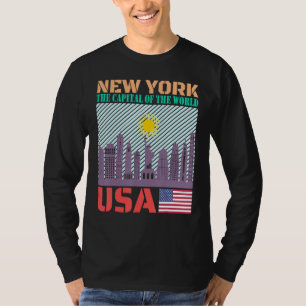 T-shirt New York City Skyline Country City Skyline Landmar