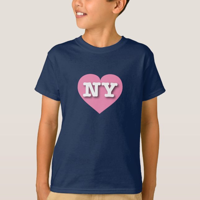 T-shirt New York Coeur rose - J'aime NY (Devant)
