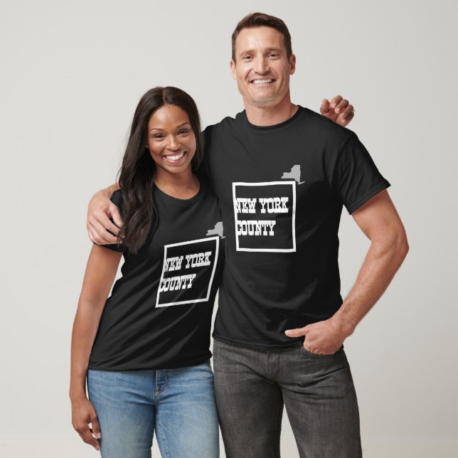 T-shirt New York County Bold Design (Unisexe)