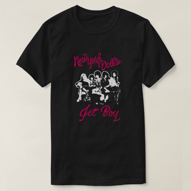 T-shirt New York Doll's (Rose) (Design devant)
