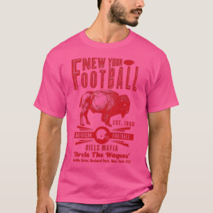 T-shirt New York Football Est 1960 Bills Mafia Vintage Rou