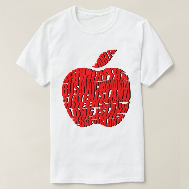 T-shirt New York grand Apple (Design devant)