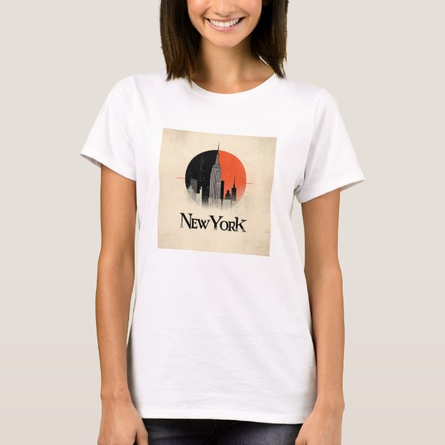T-shirt New York Limited Edition - 1960s Style Graphic (Devant)