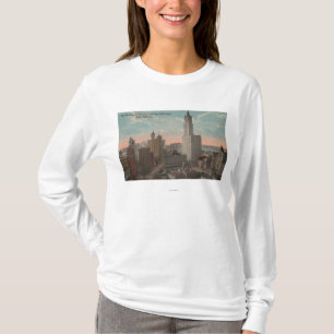 T-shirt New York, NY - bâtiment et ville hôtel de