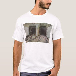 T-shirt New York, NY - tunnel du fleuve Hudson, souterrain