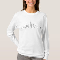 NEW YORK NYC Manhatten USA City Skyline Silhouette