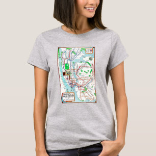 T-shirt New York : Souterrain Map, 1940