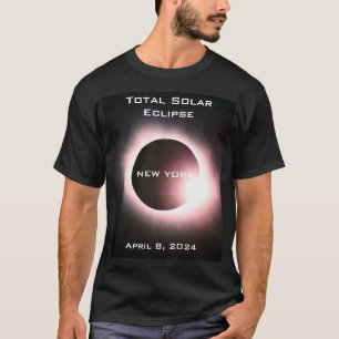 T-shirt NEW YORK Total éclipse solaire 8 avril 2024