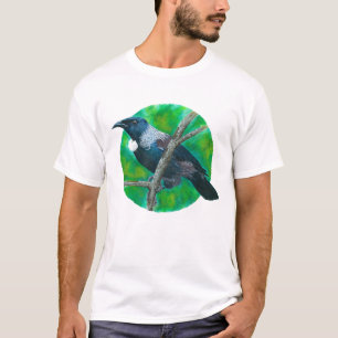T-shirt New Zealand Tui - Peinture en acrylique