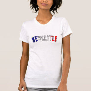 T-shirt Newcastle dans des couleurs de drapeau national de