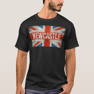 T-shirt Newcastle Royaume-Uni Drapeau britannique Vintage 