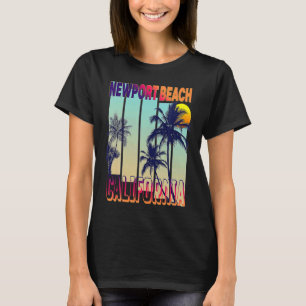 T-shirt Newport Beach California Beach Wave Summer Paradis