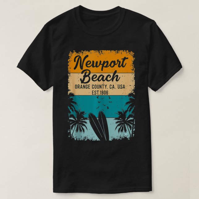 T-shirt Newport Beach Orange County (Design devant)