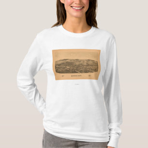 T-shirt Newport, nouveau YorkPanoramic MapNewport, NY