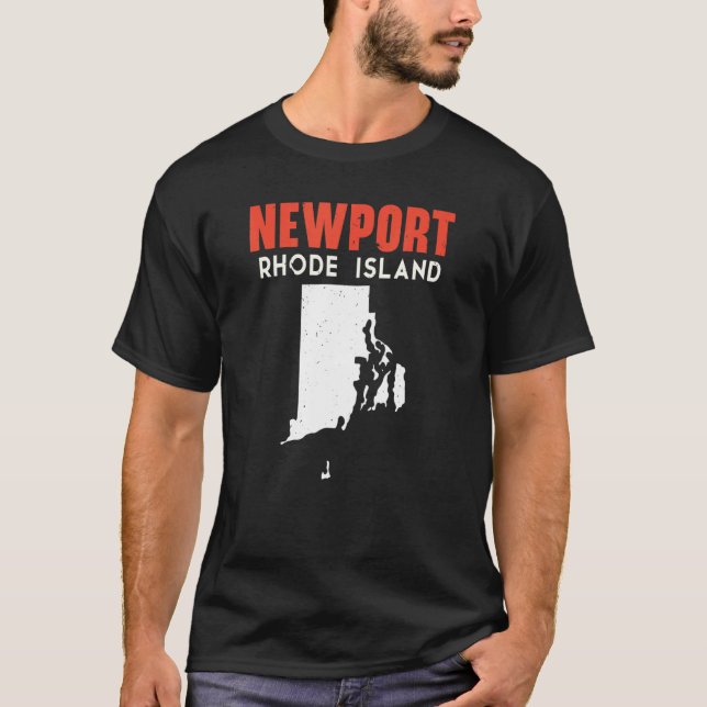 T-shirt Newport Rhode Island USA State America Travel (Devant)