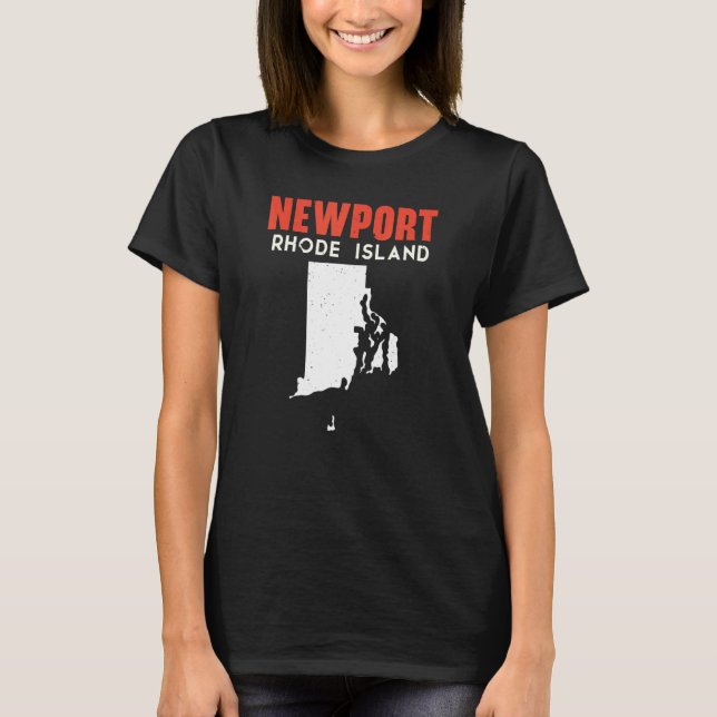 T-shirt Newport Rhode Island USA State America Travel (Devant)