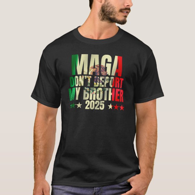 T-shirt N'expulsez pas mon frère MAGA ne va nulle part (Devant)