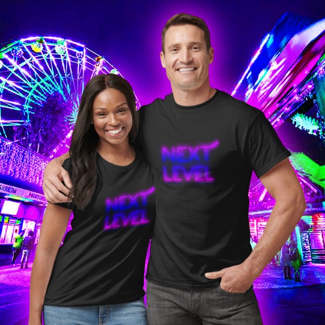 T-shirt Next Level L.A. Sunset Neon Noir (Créateur téléchargé)