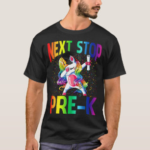 T-shirt Next Stop Pre-K Graduation Unicorn