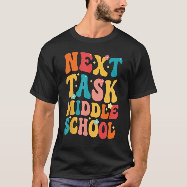 T-shirt next task middle school Groovy Elementary School G (Devant)