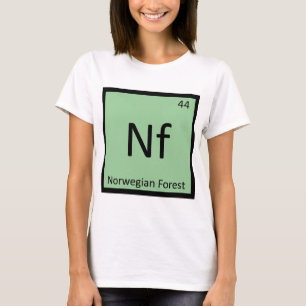 T-shirt Nf - Chat des Forêts Norvégiennes Symbole d'Élémen