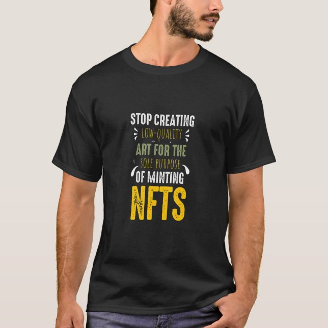 T-shirt Nft de faible qualité (Devant)