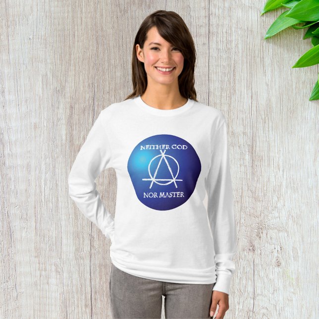 T-shirt Ni Dieu, Ni Maître Symbole d'anarchie (Créateur téléchargé)