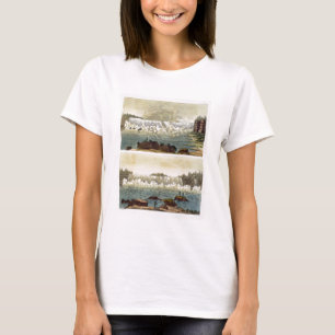 T-shirt Niagara Falls, 1818 (gravure en couleur)