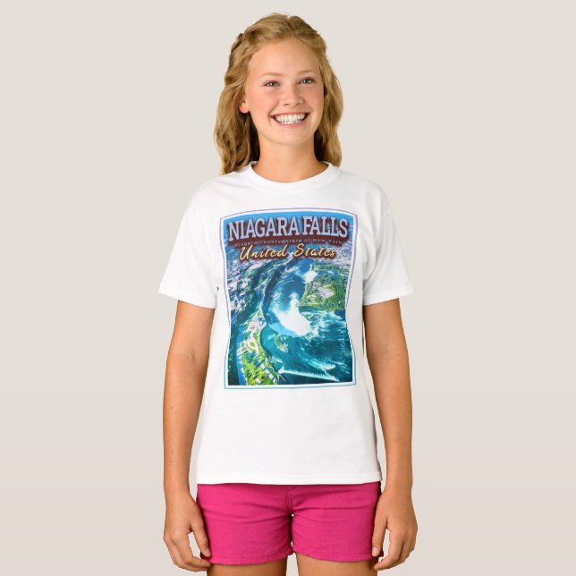 T-SHIRT NIAGARA TOMBE - NIAGARA NEW YORK ÉTATS-UNIS (Devant entier)