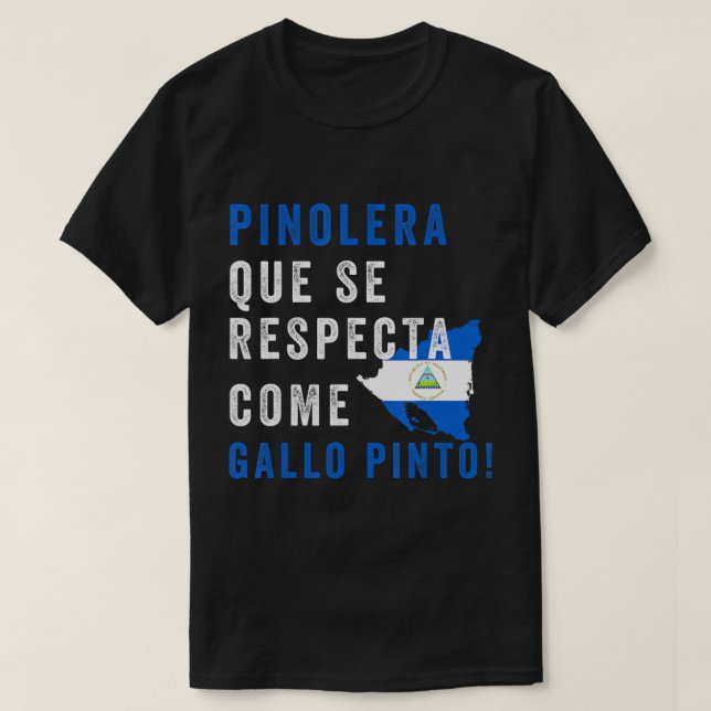T-shirt Nicaragua Drapeau Camiseta Nicaragua Mujer Pinoler (Design devant)