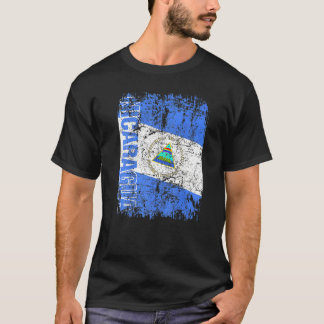 T-shirt NICARAGUA Drapeau Vintage déprimé NICARAGUA