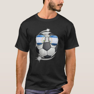 T-shirt Nicaragua Football Fan Sunglass Soccer Nicaragua