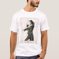 Niccolo Paganini (1782-1840) jouant le violon, 1