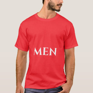 T-shirt Nice Homme Texte Rouge Couleur Beau et Cool