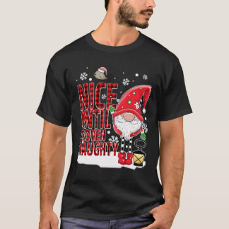 T-shirt Nice Jusqu'À Proven Naughty Père Noël Liste Noël X
