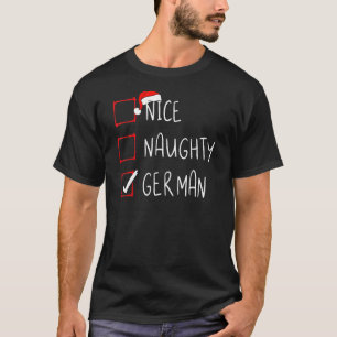 T-shirt Nice Naughty Allemand Noël Allemagne Héritage Roo